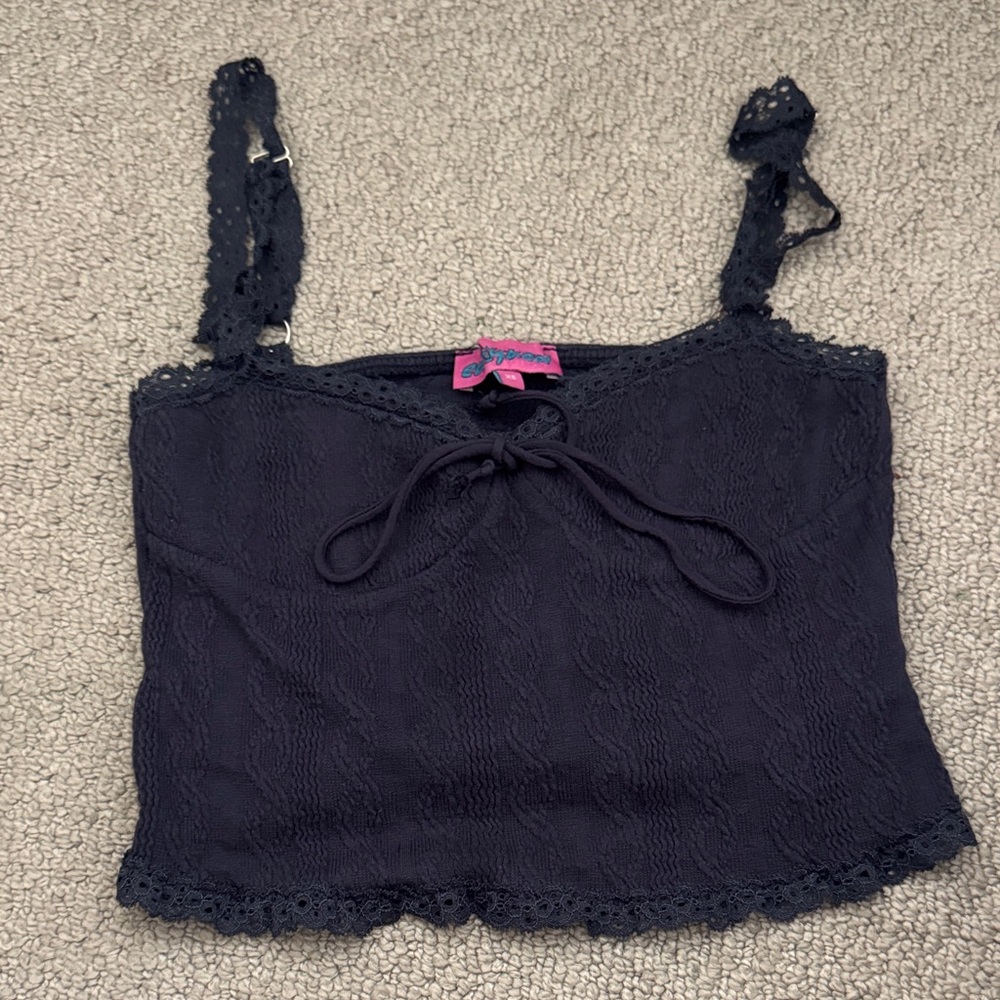 edikted navy going out summer top